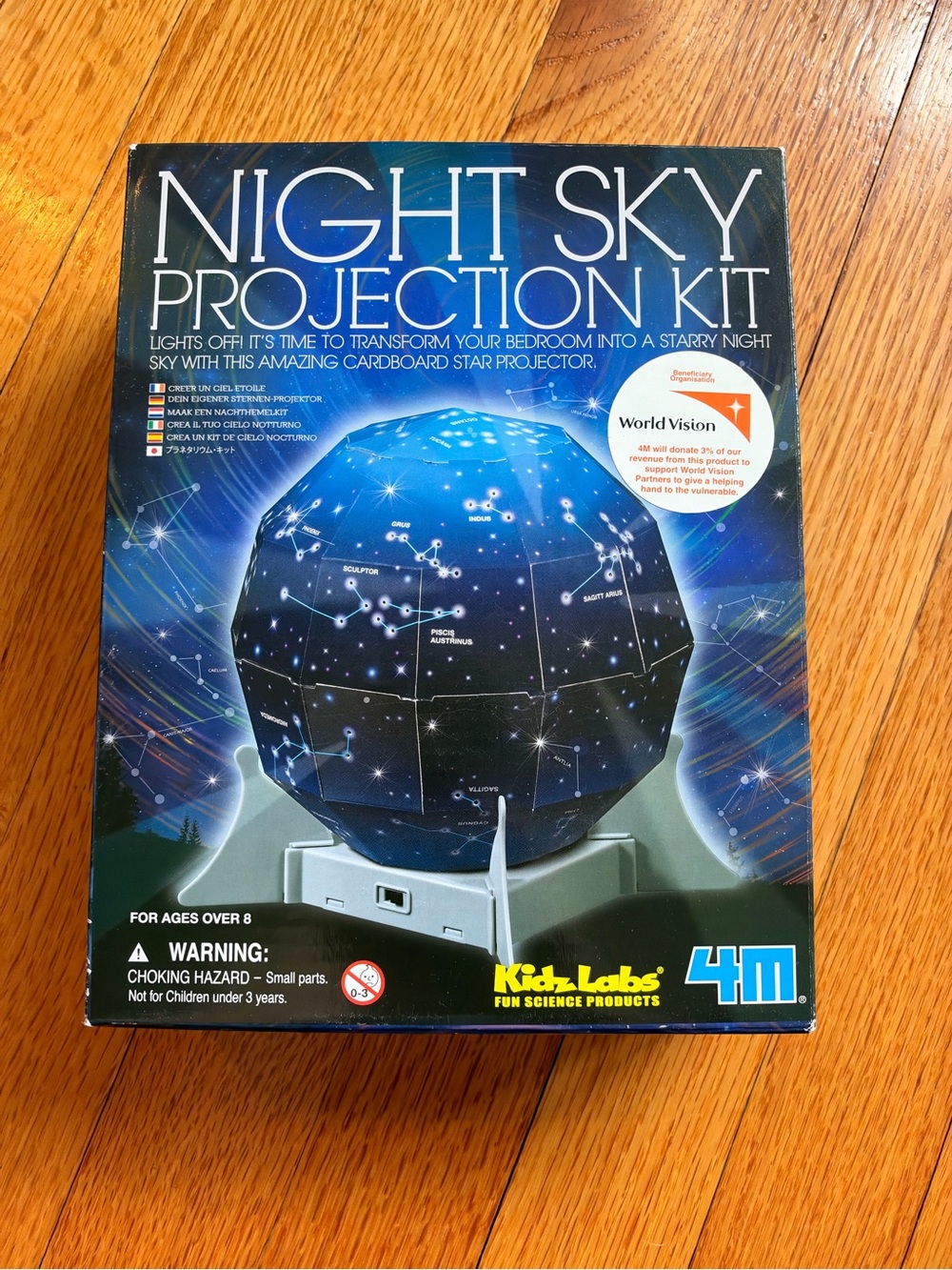 Night Sky Projection Kit - Blue/Black Star Globe